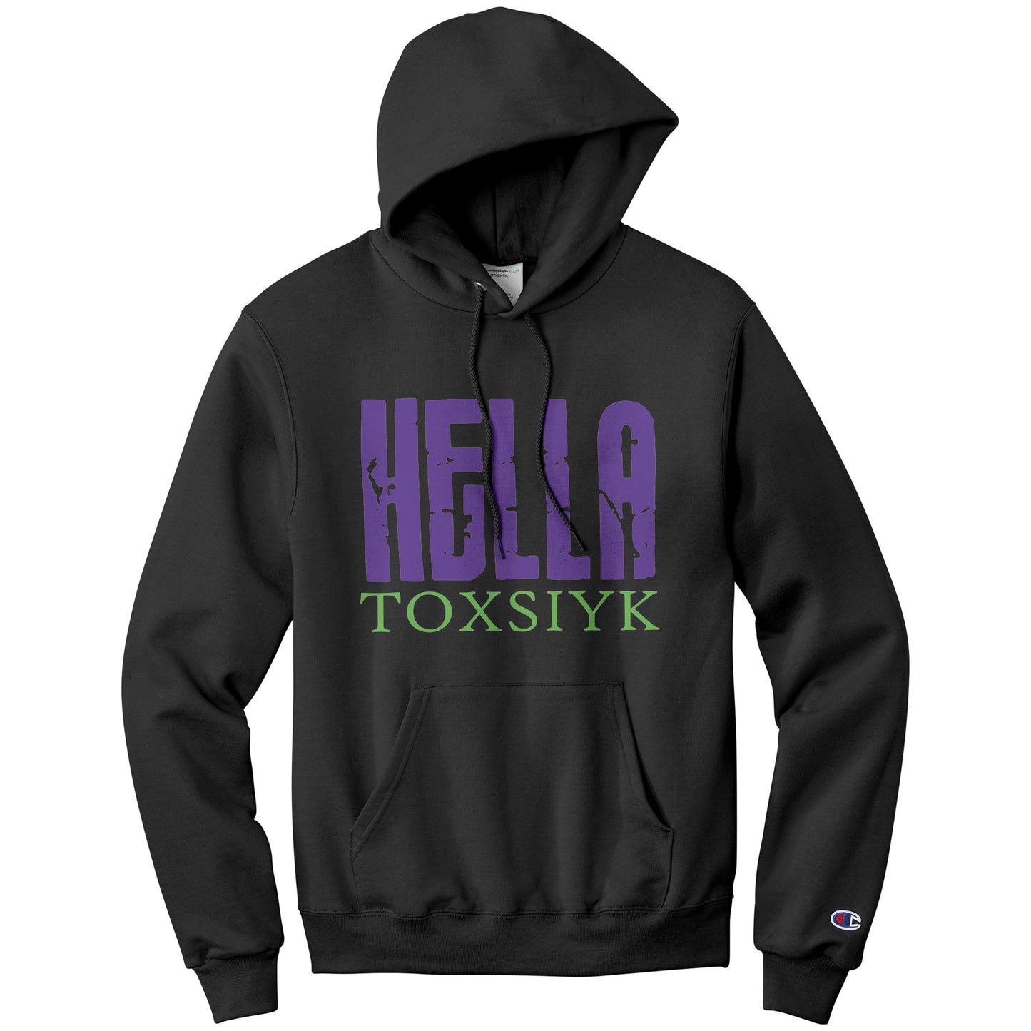 HELLA TOXSIYK  Champion Hoodie - Purple/Green