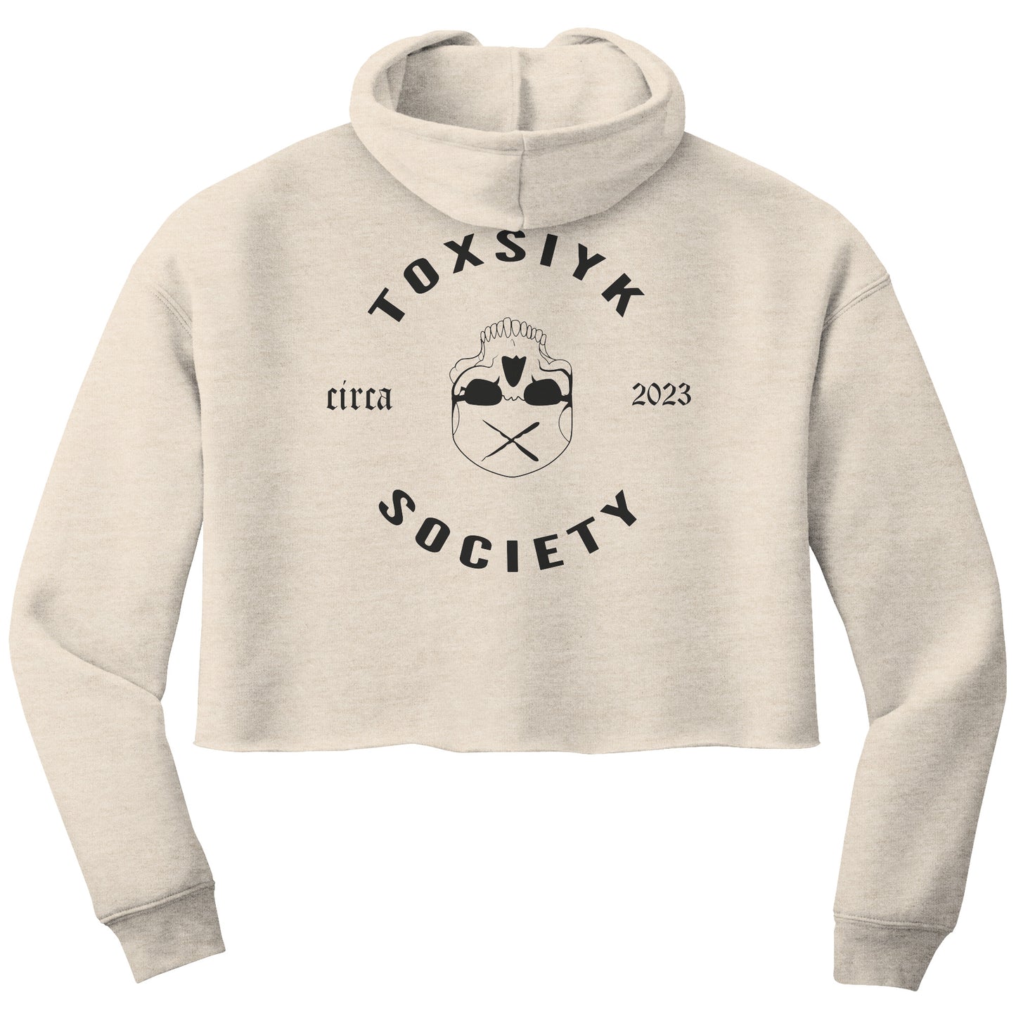 TOXSIYK CIRCA 2023 Bella Women's Crop Fleece Hoodie