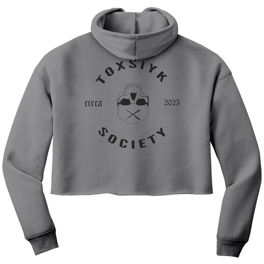 TOXSIYK CIRCA 2023 Bella Women's Crop Fleece Hoodie