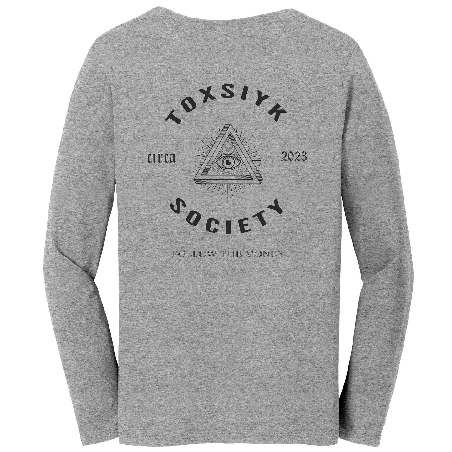 FOLLOW THE MONEY -TOXSIYK Bella Ladies Jersey Long-Sleeve T-Shirt