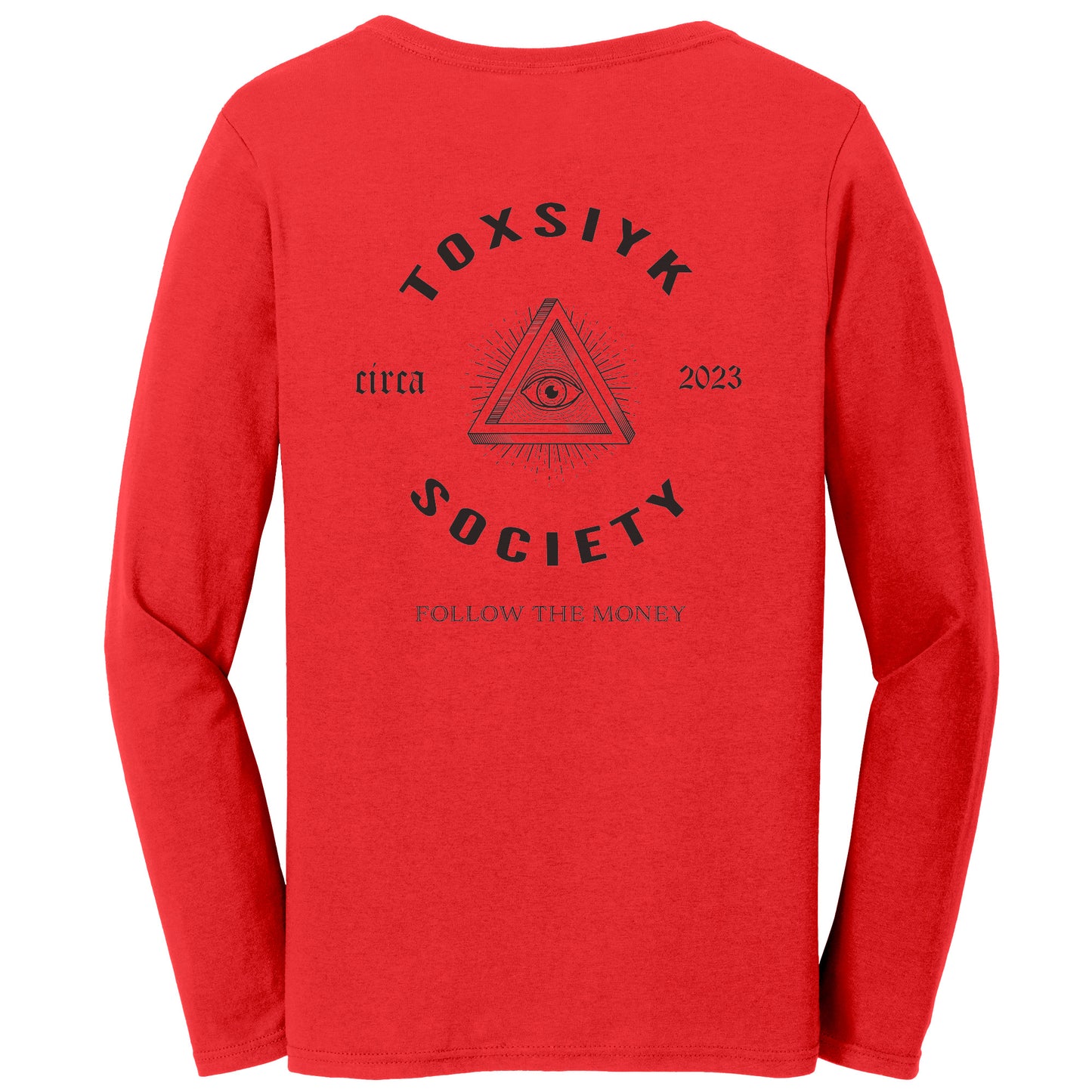 FOLLOW THE MONEY -TOXSIYK Bella Ladies Jersey Long-Sleeve T-Shirt