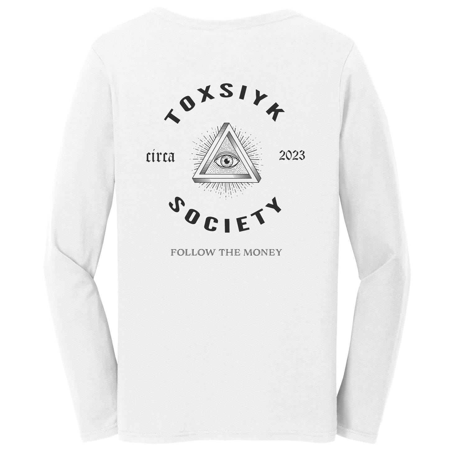 FOLLOW THE MONEY -TOXSIYK Bella Ladies Jersey Long-Sleeve T-Shirt