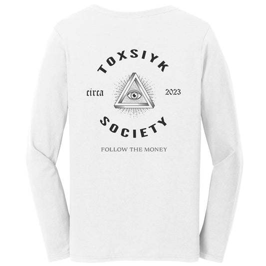 FOLLOW THE MONEY -TOXSIYK Bella Ladies Jersey Long-Sleeve T-Shirt