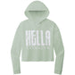 HELLA TOXSIYK  ITC Women’s Lightweight Crop Hooded Sweatshirt