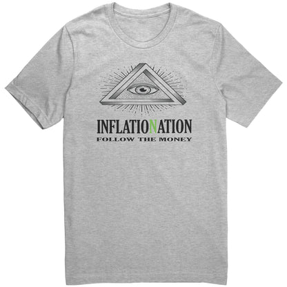 FOLLOW THE MONEY INFLATION NATION Canvas Unisex CVC