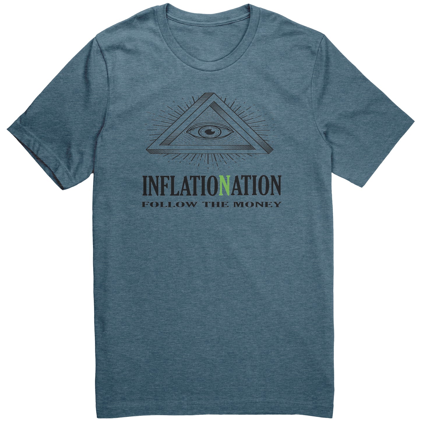 FOLLOW THE MONEY INFLATION NATION Canvas Unisex CVC