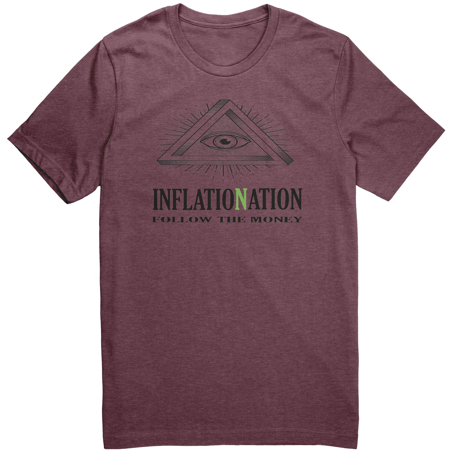 FOLLOW THE MONEY INFLATION NATION Canvas Unisex CVC