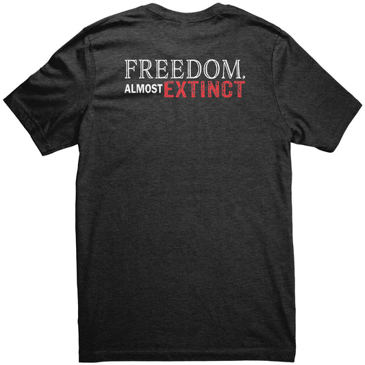 FREEDOM ALMOST EXTINCT Canvas Unisex CVC