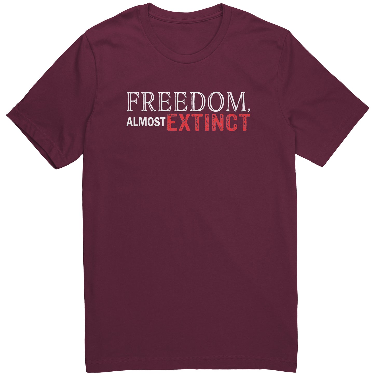 FREEDOM ALMOST EXTINCT Canvas Unisex Shirt