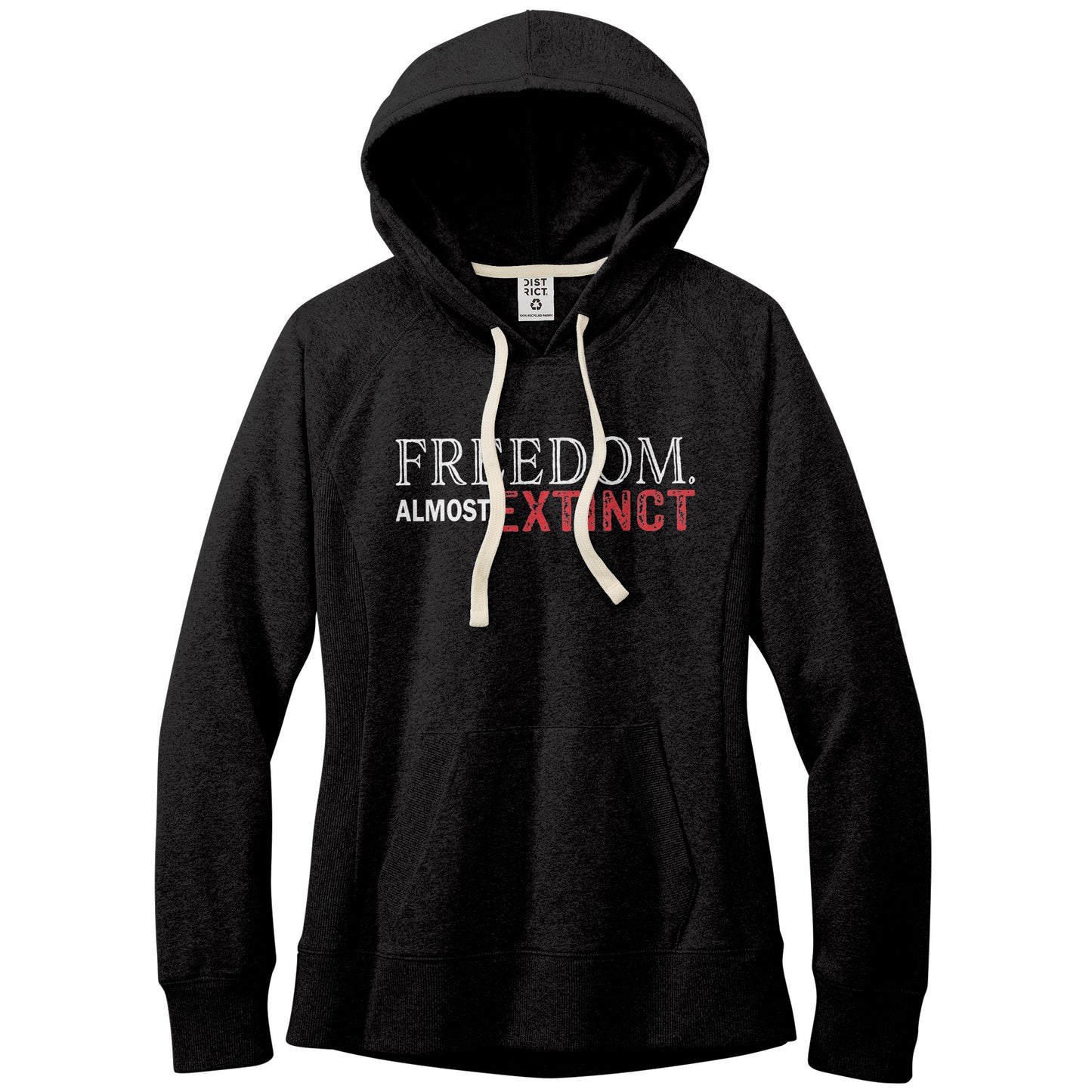 FREEDOM ALMOST EXTINCT District Women's Re-Fleece Hoodie