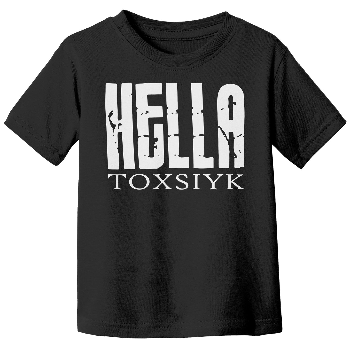 HELLA TOXSIYK Canvas Toddler Jersey Short-Sleeve T-Shirt  WHT