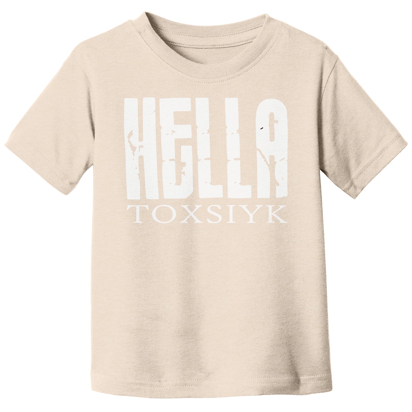 HELLA TOXSIYK Canvas Toddler Jersey Short-Sleeve T-Shirt  WHT