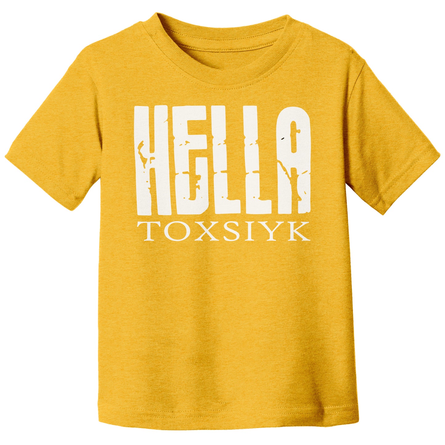 HELLA TOXSIYK Canvas Toddler Jersey Short-Sleeve T-Shirt  WHT