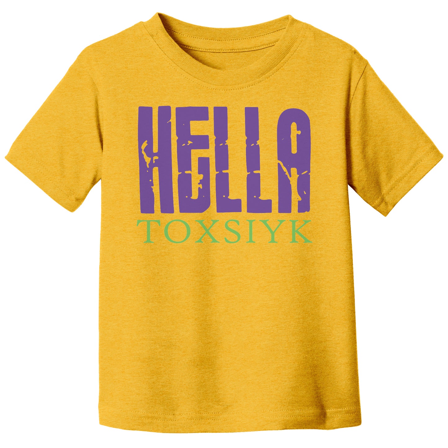 HELLA TOXSIYK Canvas Toddler Jersey Short-Sleeve T-Shirt