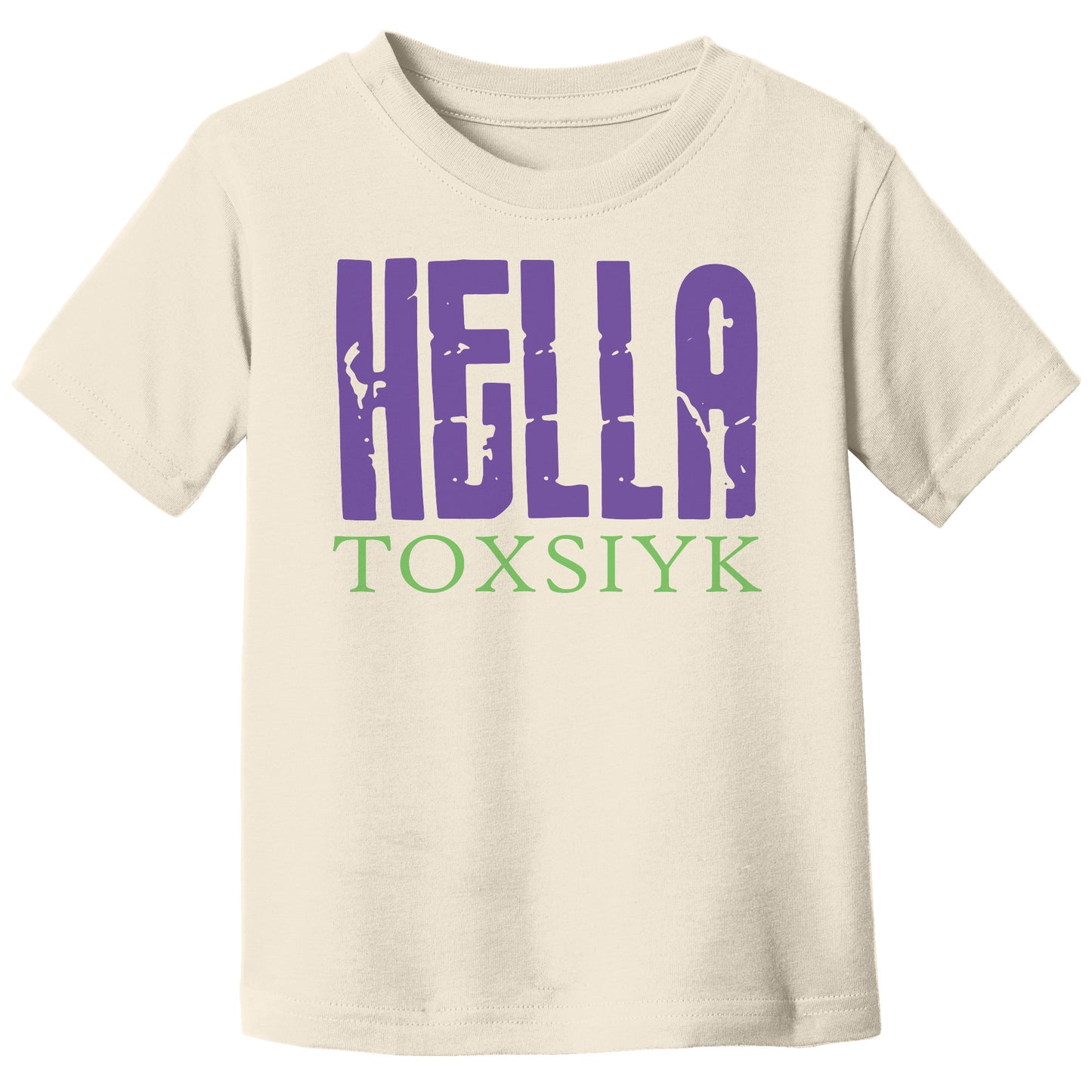 HELLA TOXSIYK Canvas Toddler Jersey Short-Sleeve T-Shirt