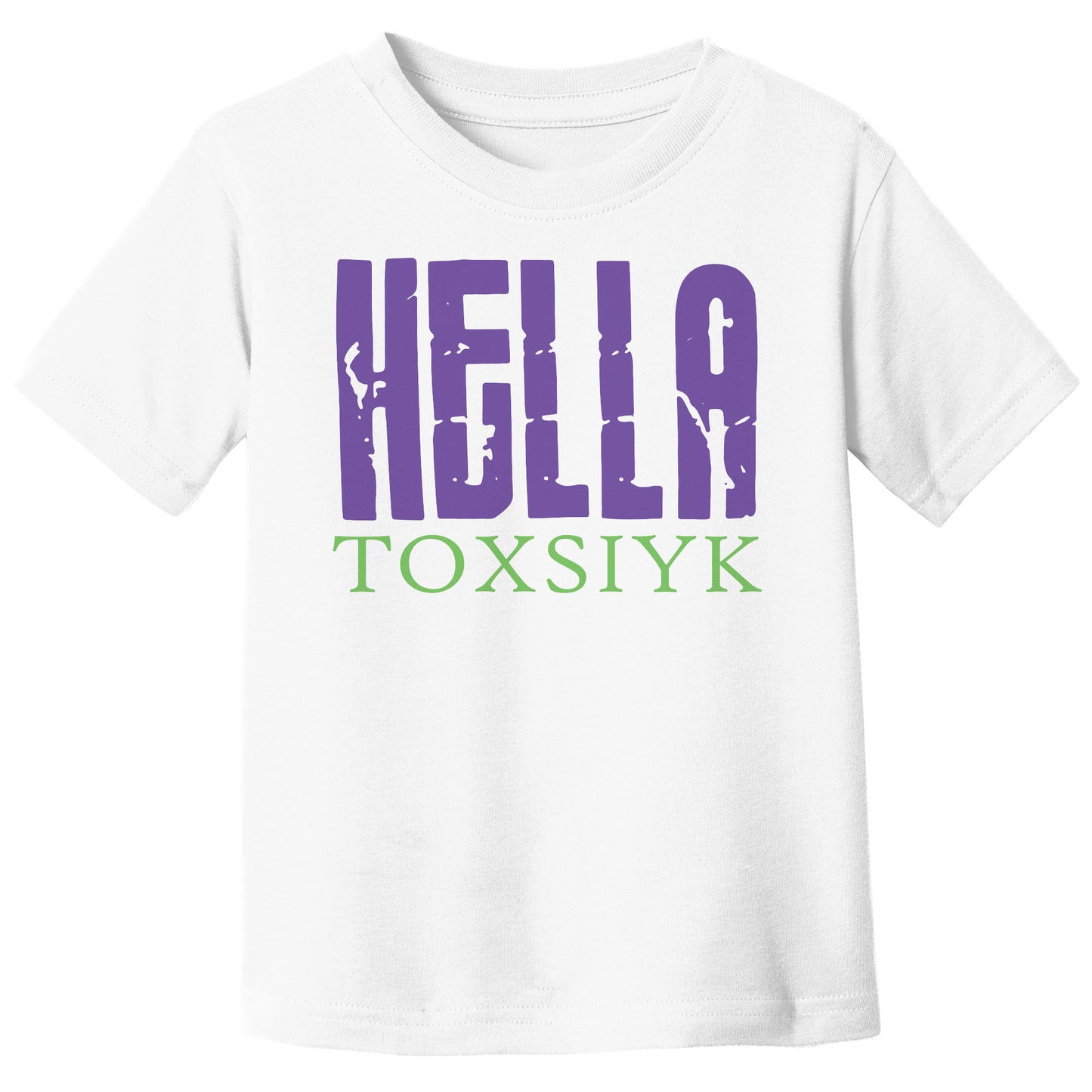 HELLA TOXSIYK Canvas Toddler Jersey Short-Sleeve T-Shirt