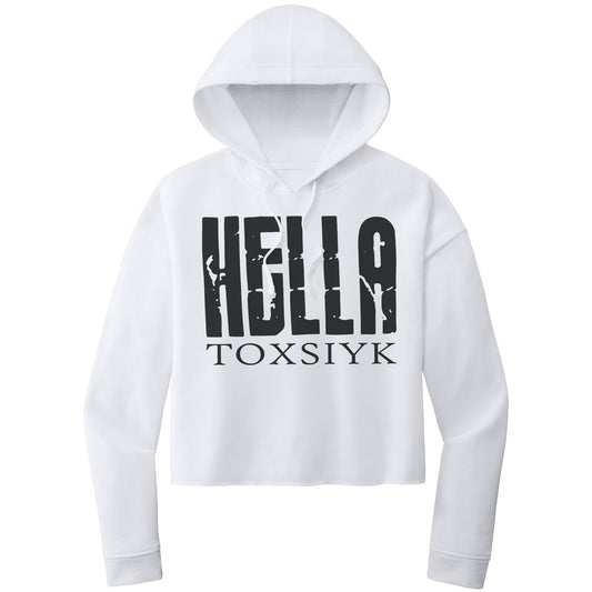 HELLA TOXSIYK ITC Women’s Lightweight Crop Hooded Sweatshirt