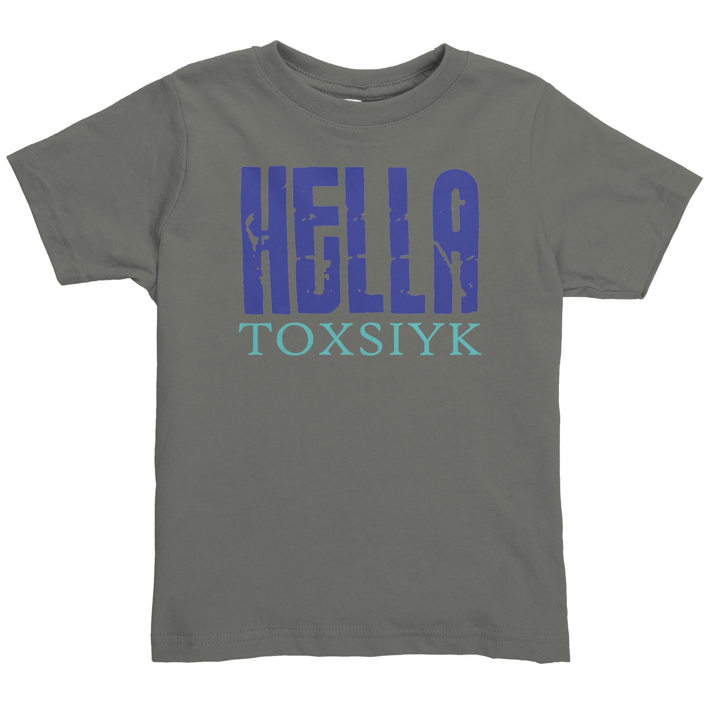 HELLA TOXSIYK Rabbit Skins Toddler Shirt  BLUE/TEAL