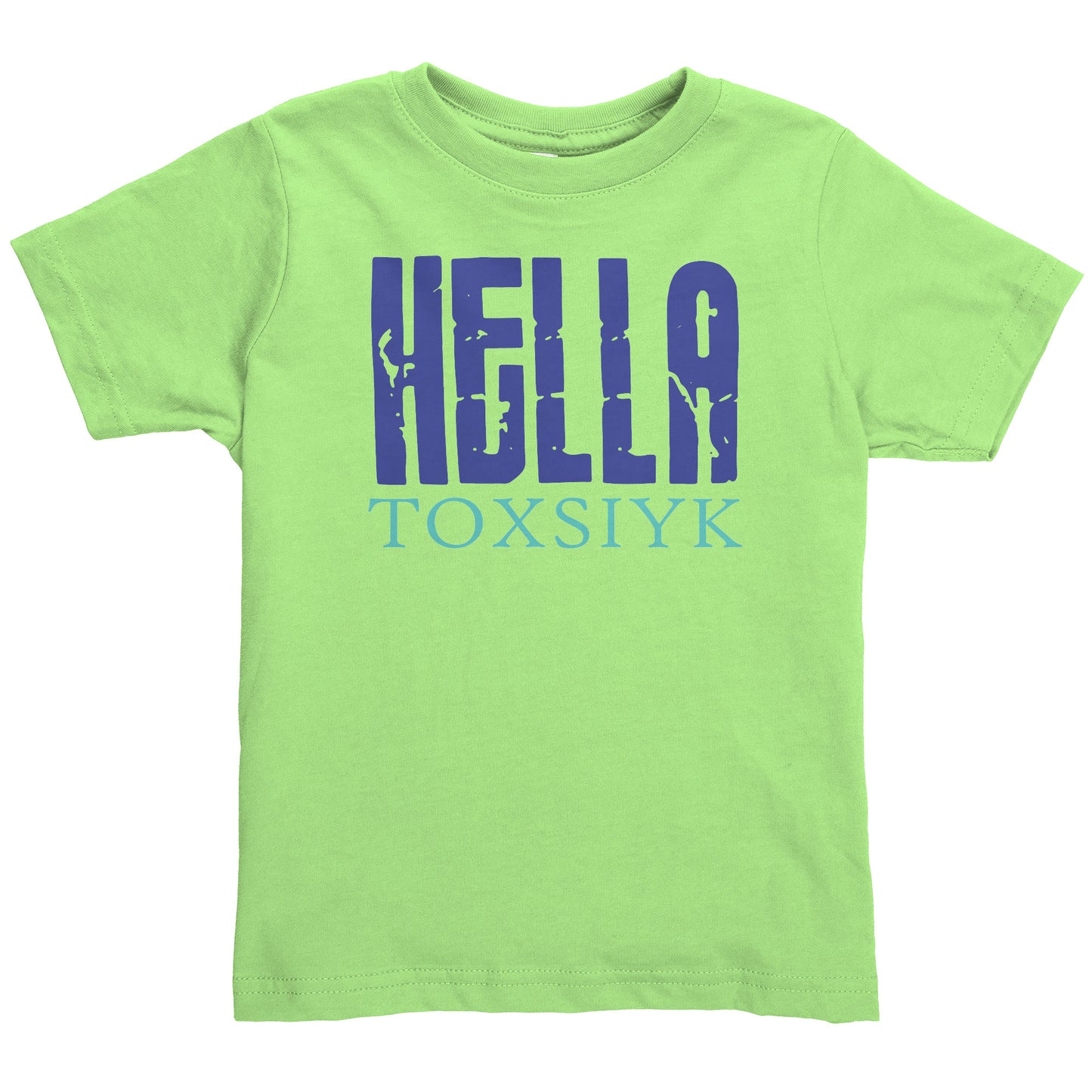 HELLA TOXSIYK Rabbit Skins Toddler Shirt  BLUE/TEAL