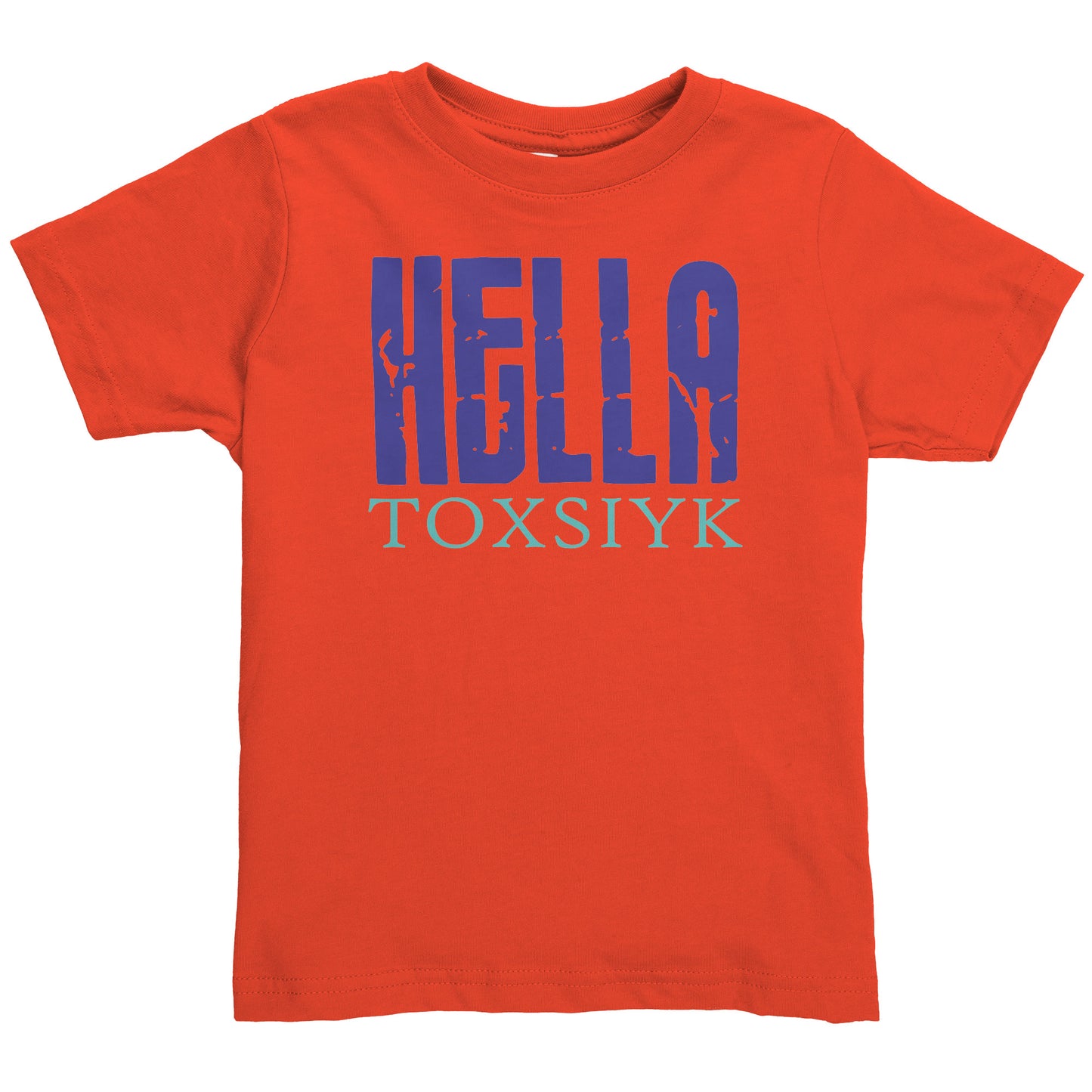 HELLA TOXSIYK Rabbit Skins Toddler Shirt  BLUE/TEAL