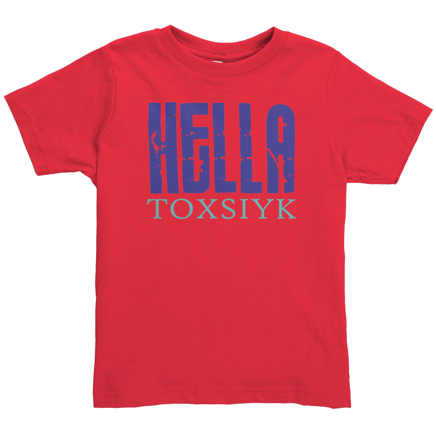 HELLA TOXSIYK Rabbit Skins Toddler Shirt  BLUE/TEAL