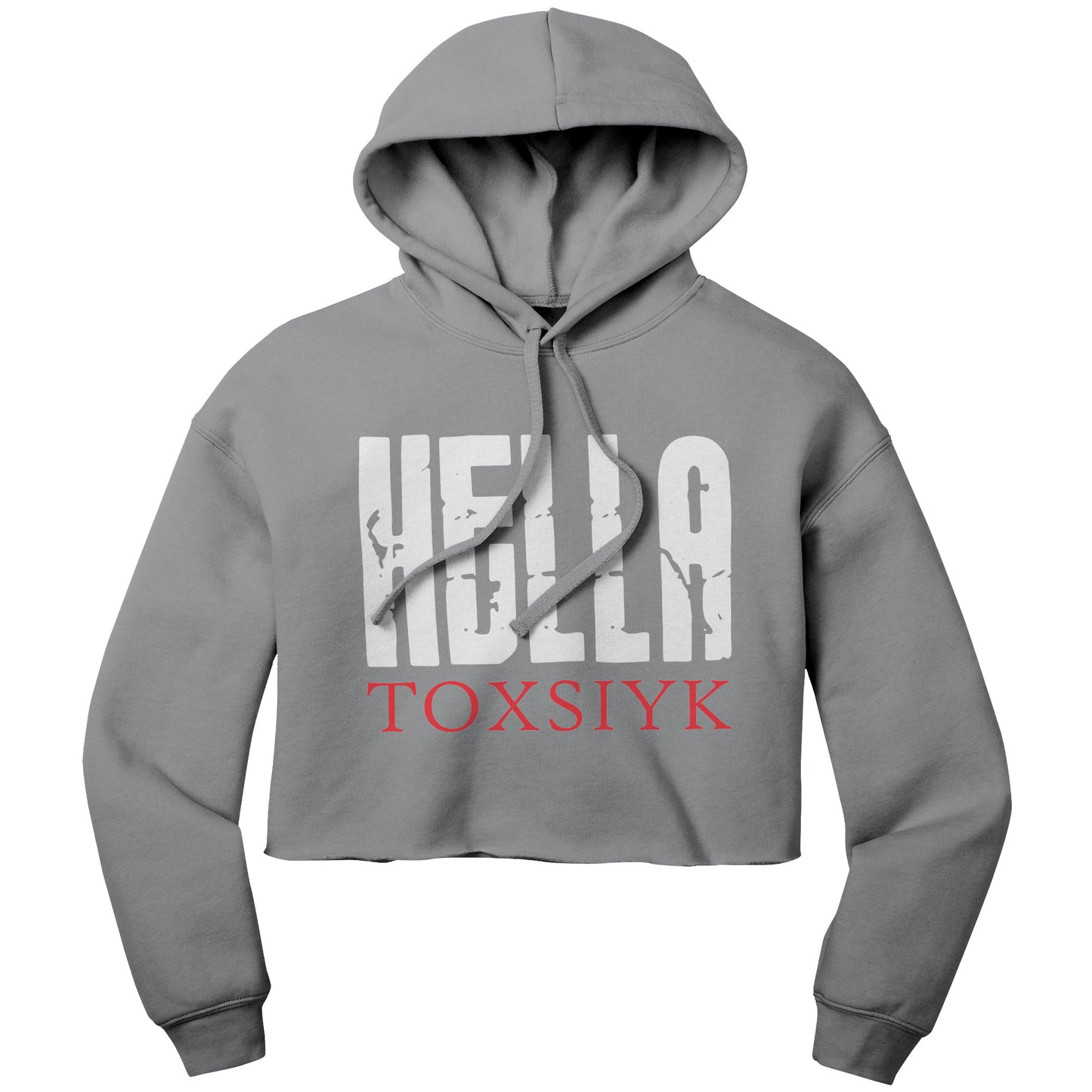 HELLA TOXSIYK  Bella Women's Crop Fleece Hoodie