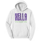 HELLA TOXSIYK 	 Port & Co Hoodie - Purple/ Green