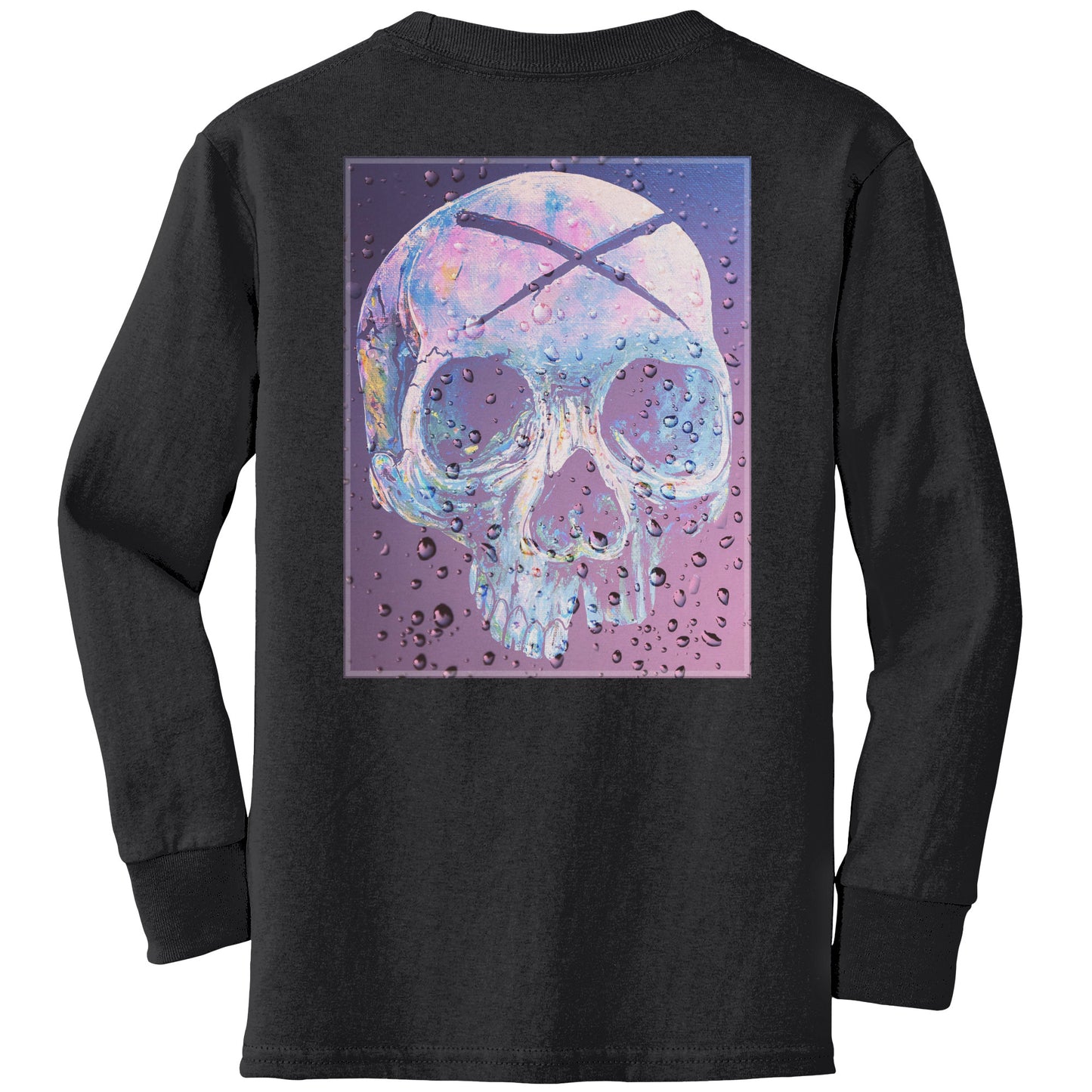 TOXSIYK MORTALITY Skull Art Graphic  Canvas Toddler Jersey Long Sleeve T-Shirt