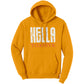 HELLA TOXSIYK  Port & Co Hoodie White/Red