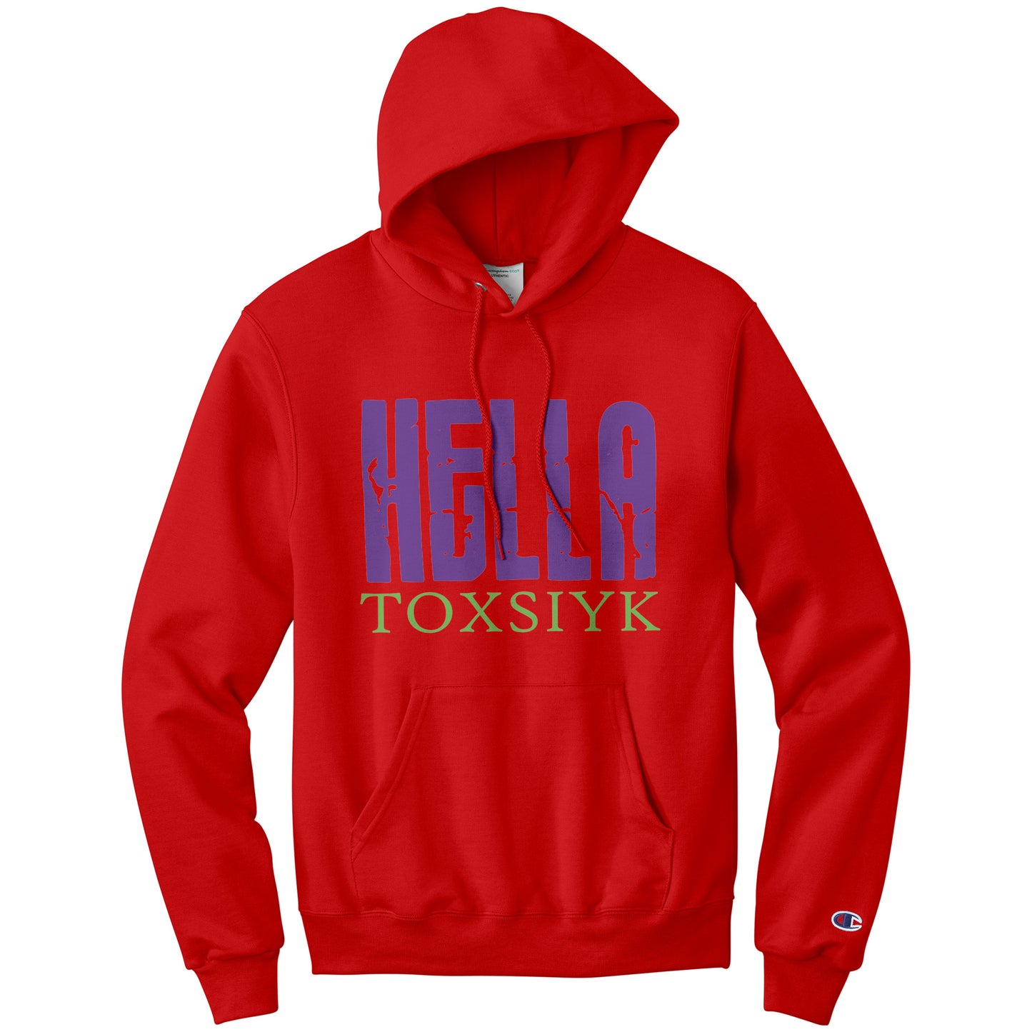 HELLA TOXSIYK  Champion Hoodie - Purple/Green