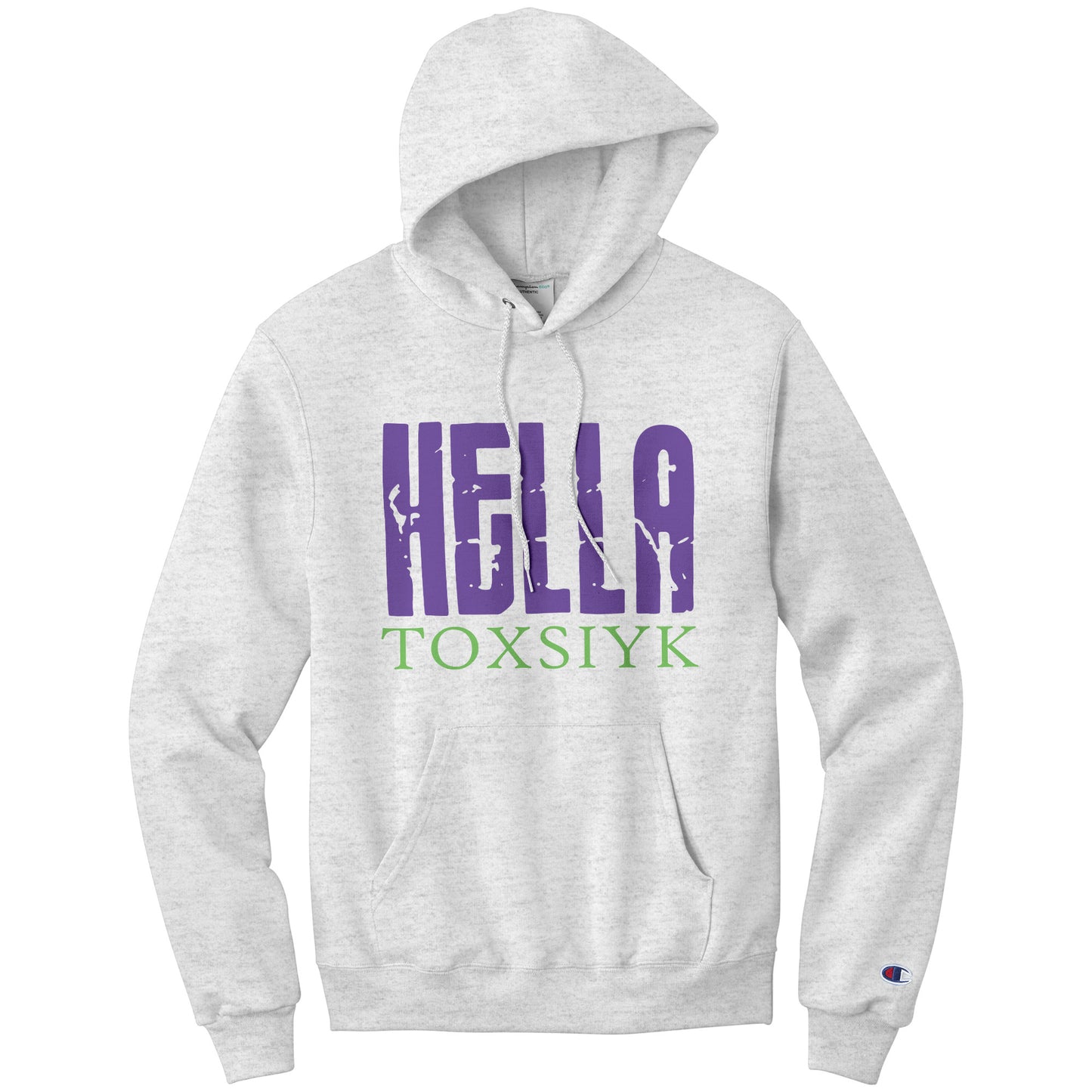 HELLA TOXSIYK  Champion Hoodie - Purple/Green