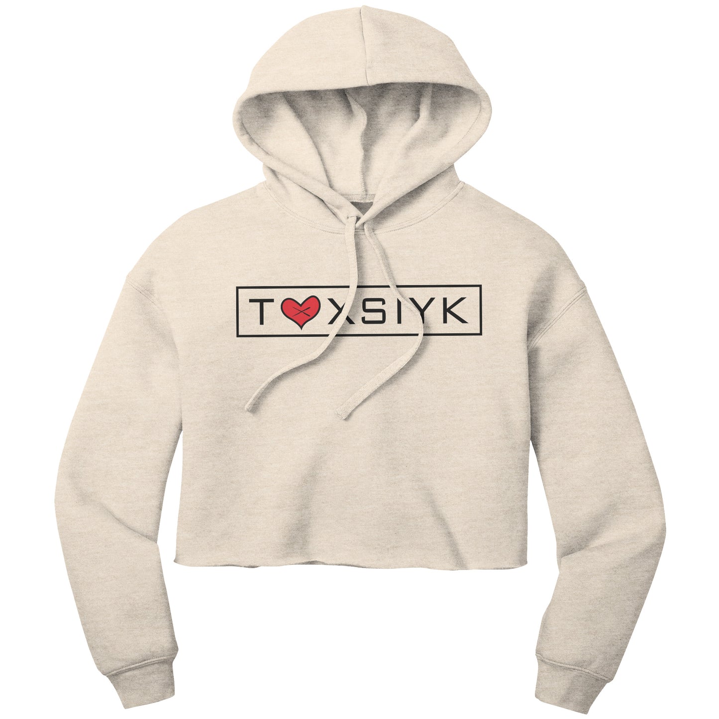 TOXSIYK HAS A HEART Bella Women's Crop Fleece Hoodie