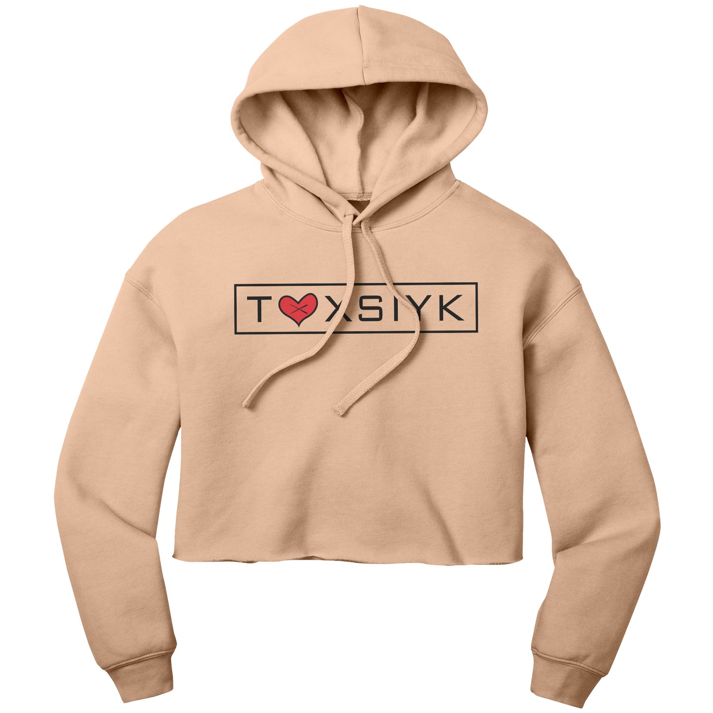 TOXSIYK HAS A HEART Bella Women's Crop Fleece Hoodie