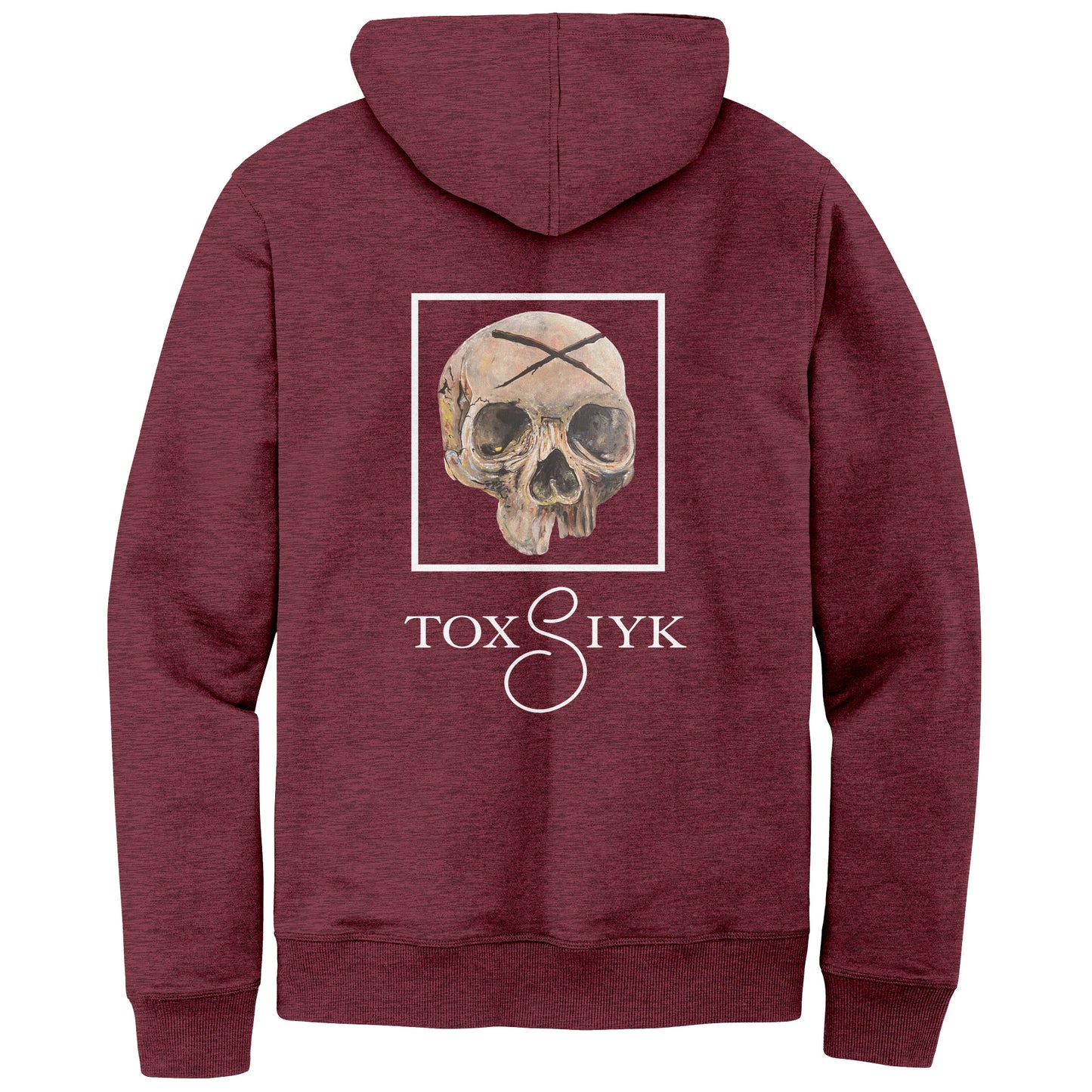 TOXSIYK MORTALITY District Mens Re-Fleece Hoodie  WHT