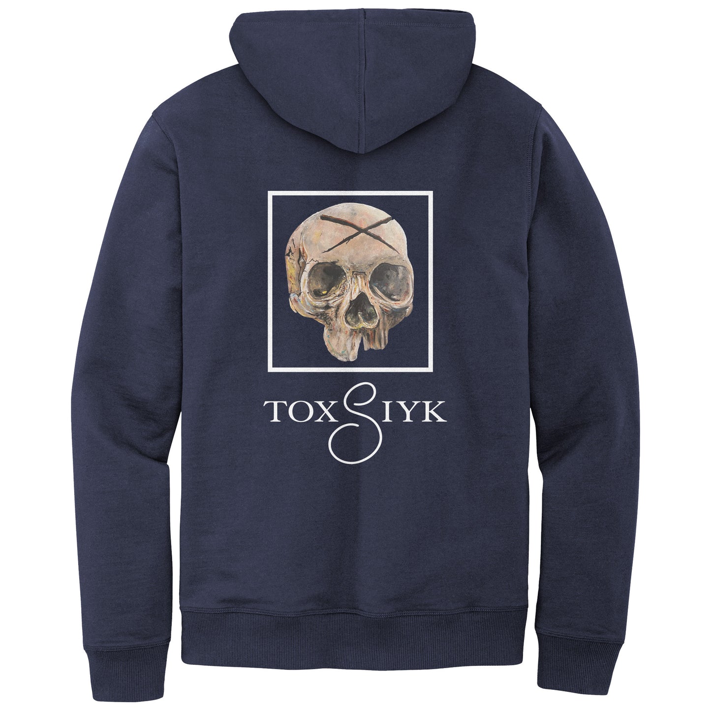 TOXSIYK MORTALITY District Mens Re-Fleece Hoodie  WHT