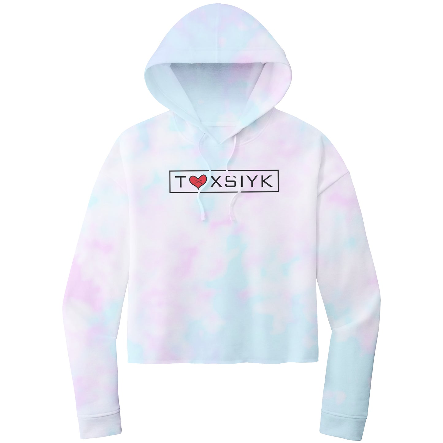 TOXSIYK HAS A HEART Women's crop hoodie